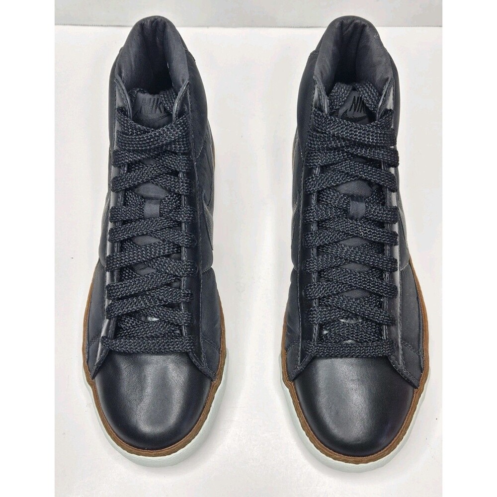 Nike Blazer 07 Mid Premium 317435-001 Black / Black-Ice Green Men’s 8.5 - Picture 3 of 7